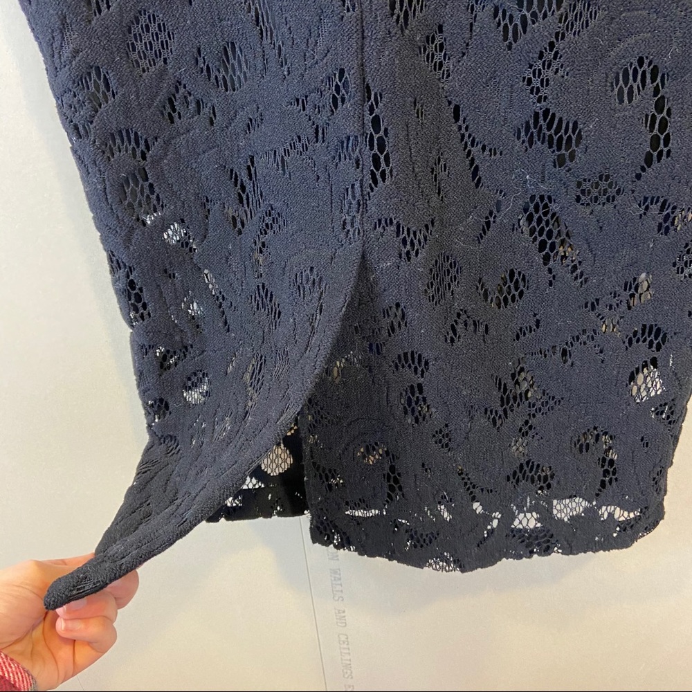 NWT Parker “Sandia” Black Lace Pencil Skirt - Picture 7 of 13